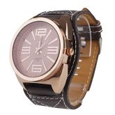 Relógio Quartz Unisexo com Bracelete Pele PU COD.:002