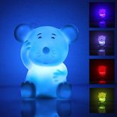 Lâmpada Noturna LED Colorido - Rato (3xLR44) COD.: 003