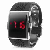 Relógio LED Quadrado com Bracelete de Silicone COD.: 005