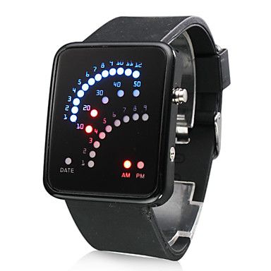 Relógio LED com Bracelete de Silicone COD.: 004
